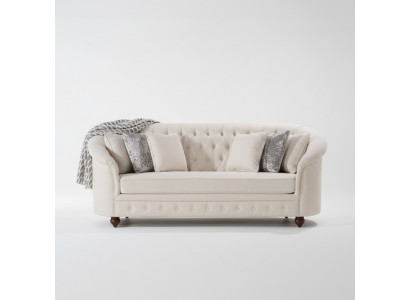 Beige Royal Couch - Luxus Chesterfield Möbel Polster Design Möbel