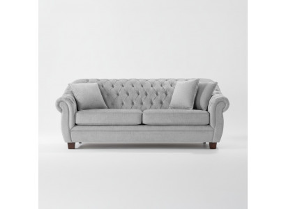Chesterfield Sofa Couch Polster Stoff Couchen Polster Garnitur 3 Sitzers