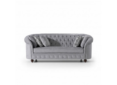 Chesterfield Sofa Couch Polster Stoff Leder Couchen Polster Garnitur 3 Sitzers
