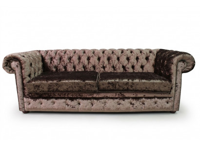 Chesterfield 5 Sitzers Klassische Luxus Barock Rokoko Sofa Couch Textil Leder