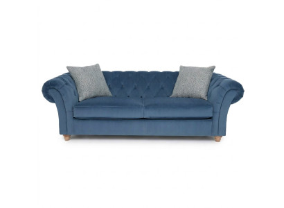 jvmoebel ® Leder Sofa Couch - Design Polster Zweisitzer Couch Garnitur Blau Neu