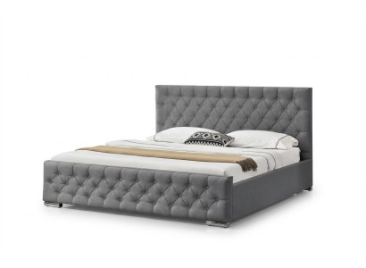 Chesterfield Bett Design Schlafzimmer Englische Betten 200x200cm Textil Polster