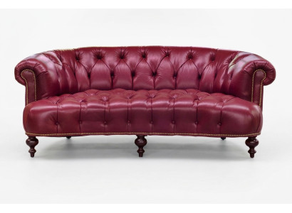 Designer Chesterfield Dreisitzer Couch Pinkes Sofa Luxus Design