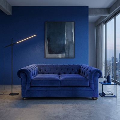 Chesterfield Luxus Sofa Couch Polster Sitz Leder Garnitur 2+1 Sitzer Couchen Neu