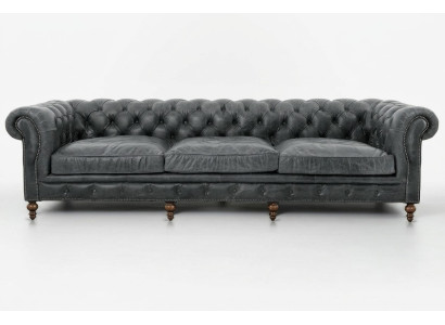 Chesterfield Sofagarnitur Sofa Couch Polster 321 Sitzer Leder Couchen