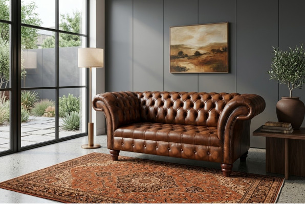 Sofa Design 2 Sitzer Sofa Garnitur Couch Ledersofa Couch Polster Büroeinrichtung