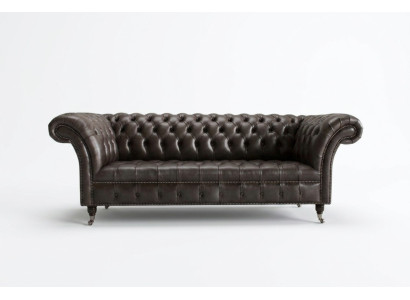Chesterfield Stoffsofa Ledersofa Sofa Couch Polster Wohnzimmer Maßanfertigung