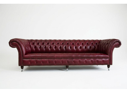 Chesterfield Design Sofa 4 Sitzer Couch Polster Luxus Klassische Textil Sofas