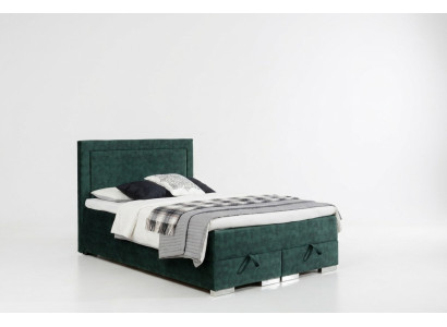 Himmplisches Boxspringbett Doppeltes Bett mit Matratze und Topper Grünes Betten