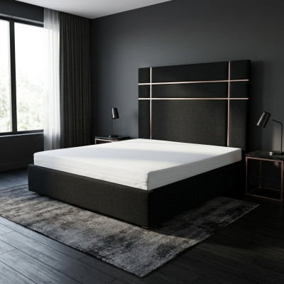Hotel Doppel Leder Textil Bett Schlafzimmer Polster Luxus Betten Modern Design