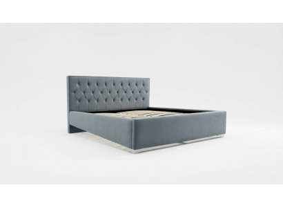 Chesterfield Textil Bett Polster Design 140x200 Doppelbett Betten Bettgestell