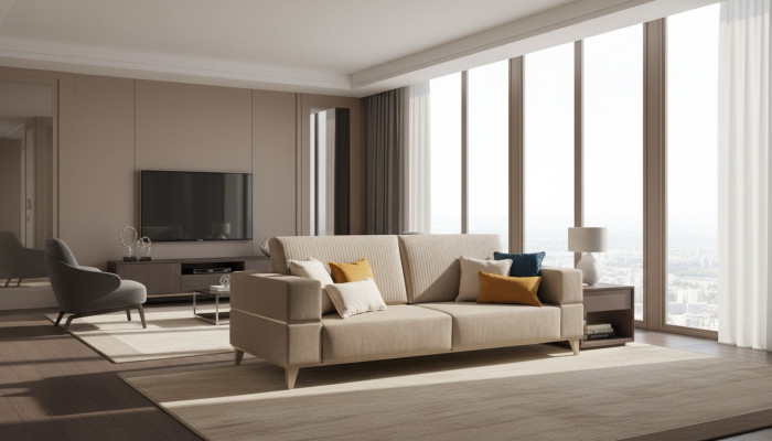 Sofa Couch Polster 3 Sitzer Textil Sofas Couchen Sitz Garnituren Design Neu Club