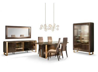 Modernes Esszimmer Tisch + 6 Stühle Garnitur Gruppe Italienische Stil