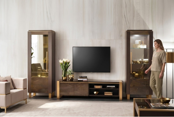 Vitrine Kommoden Vitrinen Kommodenschrank Glas Designer Schrank