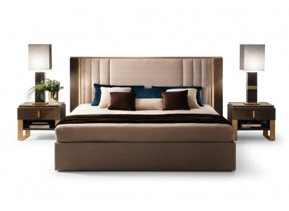 Bett 2x Nachttisch 3 tlg Schlafzimmer Set Design Modern Luxus Italienische