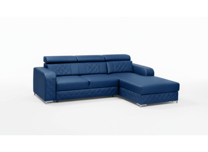 Ecksofa Lform Leder Moderne Möbel Design Wohnlandschaft Couch Samt Stoff Textil