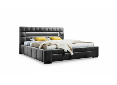 Bett inkl LED Beleuchtung Schlafzimmer Design Möbel Modern Betten Luxus Doppel