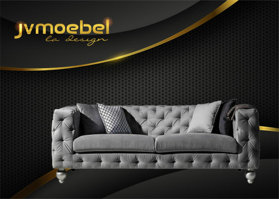 Garnitur Big Set 32 Sitzer Textil Sofa Couch Garnitur Modern Design Wohnzimmer