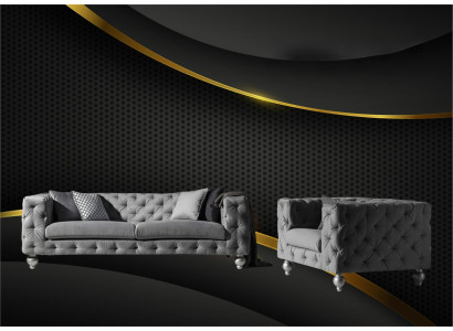 Garnitur Big Set 32 Sitzer Textil Sofa Couch Garnitur Modern Design Wohnzimmer
