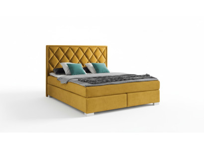 Bett Textil Schlafzimmer Design Möbel Modern Luxus Betten 180x200 gelbe samt neu