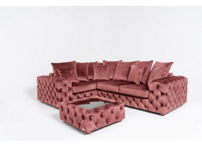 Ecksofa Sofa Couch Polster Eckgarnitur L Form Couchtisch Textil Wohnlandschaft