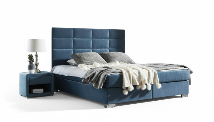 Bett Textil Schlafzimmer Design Möbel Moderne Luxus Betten Bettgestell Stoff Neu