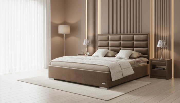 Bett Textil Schlafzimmer Design Möbel Moderne Luxus Betten Polster Gestell Neu