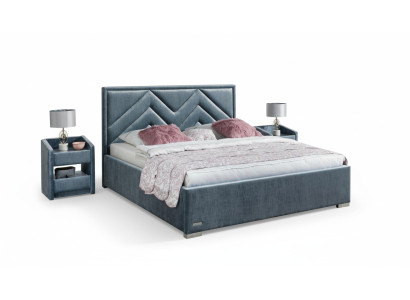 Komplettes Schlafzimmer Set Bett 2x Nachttisch 3 tlg. Sets Designer Luxus Betten