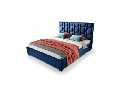 Blaues Designer Bett Schlafzimmer Design Möbel Modern Luxus Betten Gestell Neu