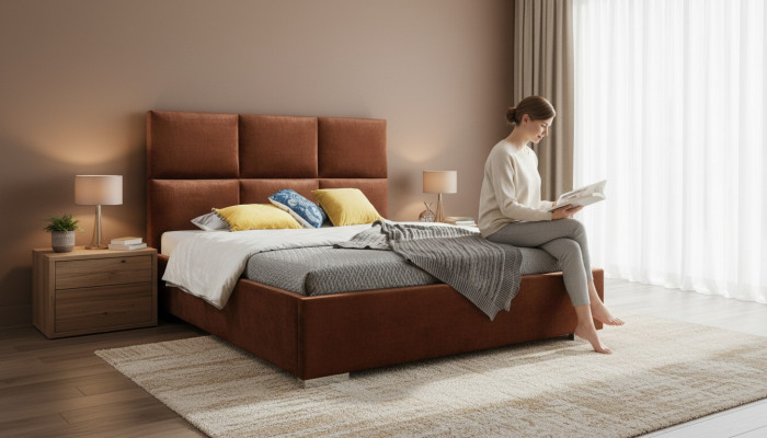 Moderne Schlafzimmer Betten Textil Bett Stoff Chesterfield 180x200 Doppelbett