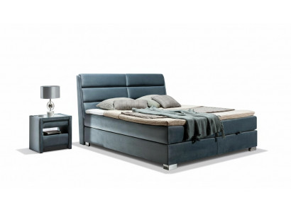 Bett Textil Schlafzimmer Design Möbel Moderne Luxus Betten Bettgestell Samt Neu