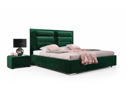 Luxus Boxspring Bett Doppel Design Stoff Hotel Grüne Betten Schlafzimmer Möbel