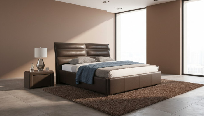 Möbel Luxus Modern Betten Polster Gestell Betten Schlafzimmer Design 160x200 Neu