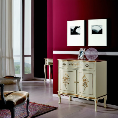 Wohnzimmer Möbel Klassische Barock Luxus Sideboard Kommode Echtholz