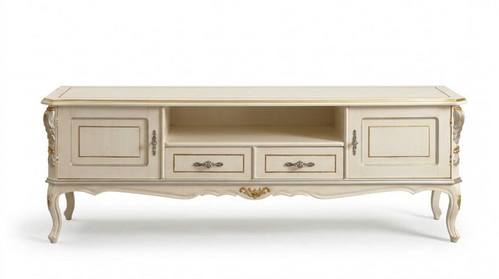 RTV Lowboard rtv Luxus Schrank Tisch Wohnzimmer Holz Möbel Klassisches Low Side Board