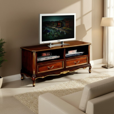 Klassisches Sideboard tv lowboard rtv Schrank Tisch Wohnzimmer Luxus Holz Möbel Neu