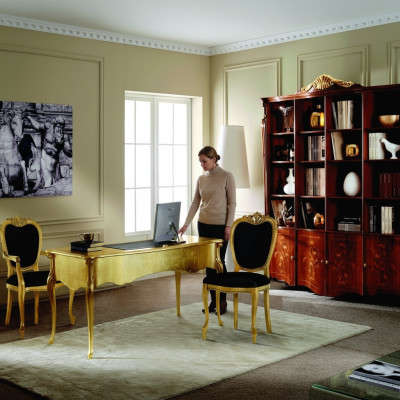 Möbel Klassischer Stil Bücherschrank Design Luxus Schrank Italien Möbel