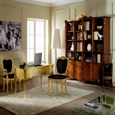 Möbel Klassischer Stil Bücherschrank Design Luxus Schrank Italien Möbel