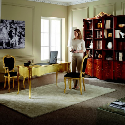 Designer Möbel Tisch Gold Wohnzimmer Holz Tisch Italienische Luxus Möbel