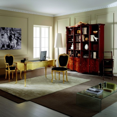 Designer Möbel Tisch Gold Wohnzimmer Holz Tisch Italienische Luxus Möbel