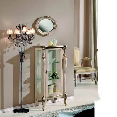 Möbel Holz Stil Barock Regale Glasschrank Vitrine Glasschrank Italienische Möbel