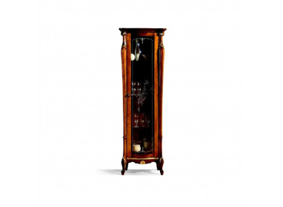 Schick Design Glasschrank Holz Klassischer Stil Barock Vitrinen Italienische Möbel Neu