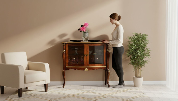 Möbel Klassischer Stil Vitrine Wohnzimmer Schränke Design Luxus Italienische Möbel Neu