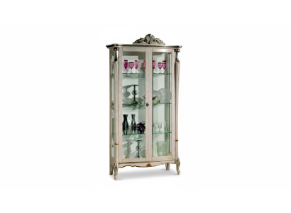 Design Möbel Holz Klassischer Barock Luxus Vitrine Schrank Regal Italienische Möbel Neu