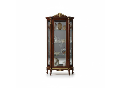 Italienische Möbel Holz Klassische Stil Design Vitrine Schrank Regal Schränke