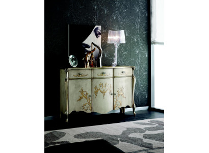 Design Möbel Stil Barock Kommode Anrichte Luxus Sideboard Holz Italien