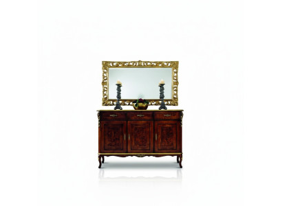 Design Möbel Stil Barock 2tlg Kommode Spiegel Holz Italienischer Stil Designer