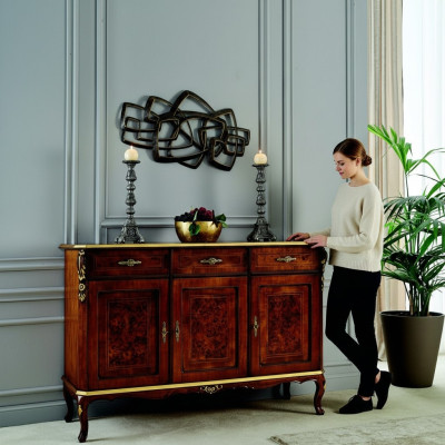Schicke Italienische Möbel Stil Barock Kommode Schrank Schränke Designer