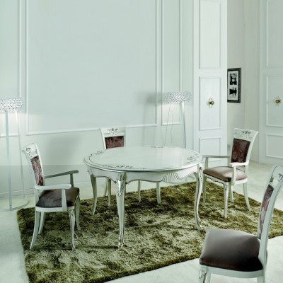 Italienische Möbel Esstisch Holz Luxus Tisch Design Tische Esszimmer 140x79cm