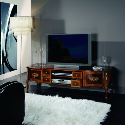 Design Sideboard tv Lowboard rtv Schrank Tisch Wohnzimmer Holz Möbel Barock Stil Neu